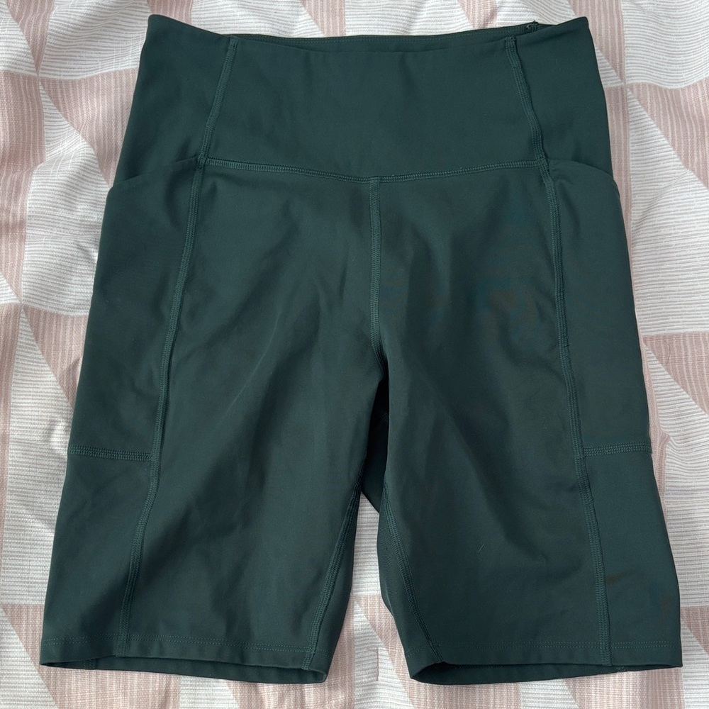 girlfriend collective Forest Green High-Rise Bike Shorts